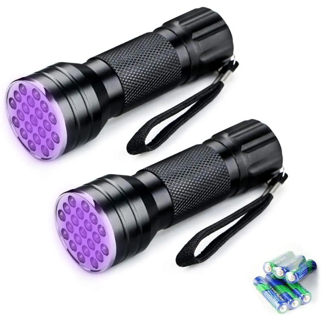 2Packs of LED Water Resistant torch for Emergency, Power Outage, Camping, Hiking