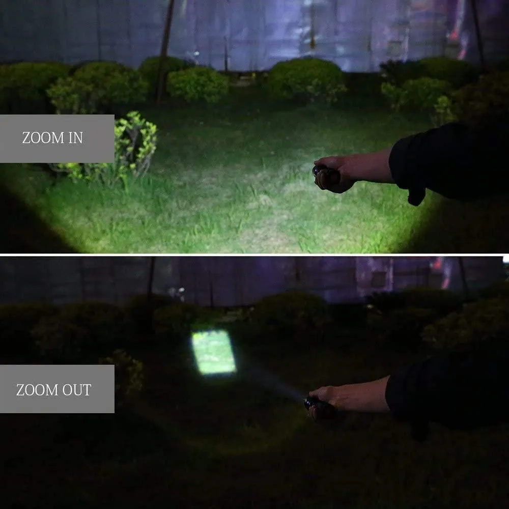 2Packs of LED Water Resistant torch for Emergency, Power Outage, Camping, Hiking