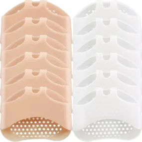6 Pairs Silicone Forefoot Pad Metatarsal Pads Ball of Foot Cushions Support Soft Gel Foot Cushion for Reducing Forefoot Pain Callus Blisters, Skin and White 6 Pairs Silicone Forefoot Pad Metatarsal Pads Ball of Foot Cushions Support Soft Gel Foot Cushion for Reducing Forefoot Pain Callus Blisters, Skin and White