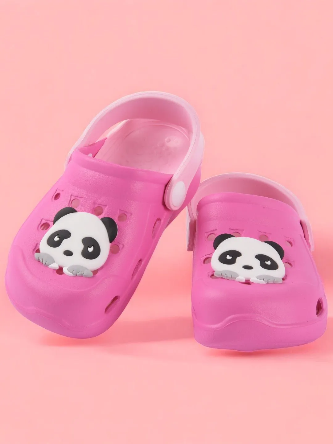 Adorable Pink Panda Clogs for Girls