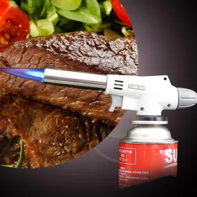 Cooking Camping Food Prep Portable Gas Torch Butane Burner Wind Proof Fully Auto Electronic ignition
