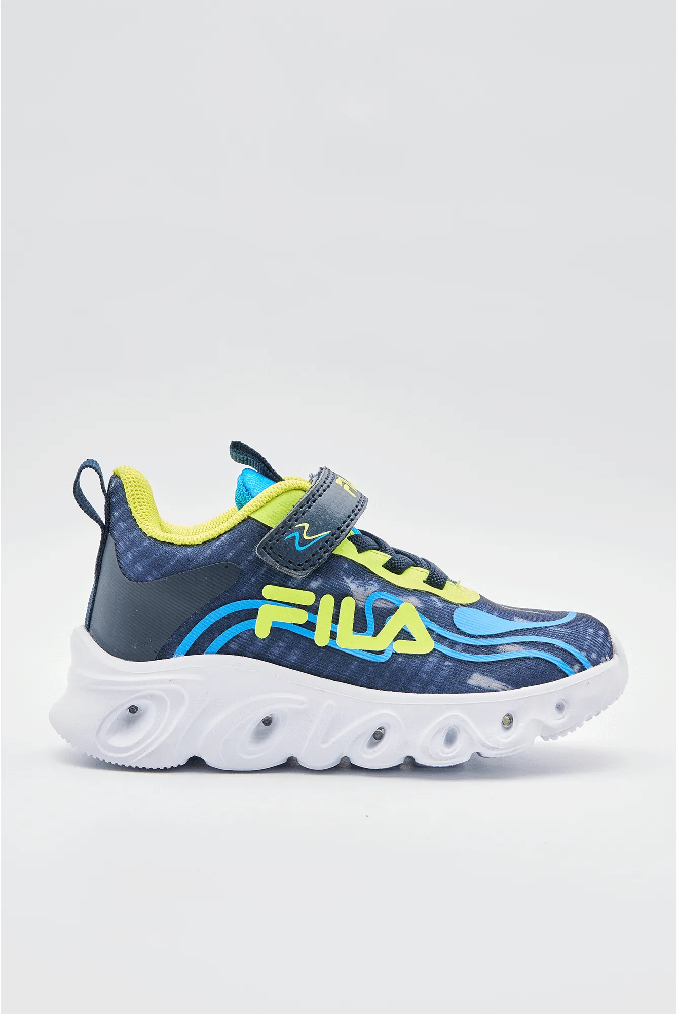Fila Kids Cam Lights Sneaker Blue/ Multi _ 183001 _ Blue