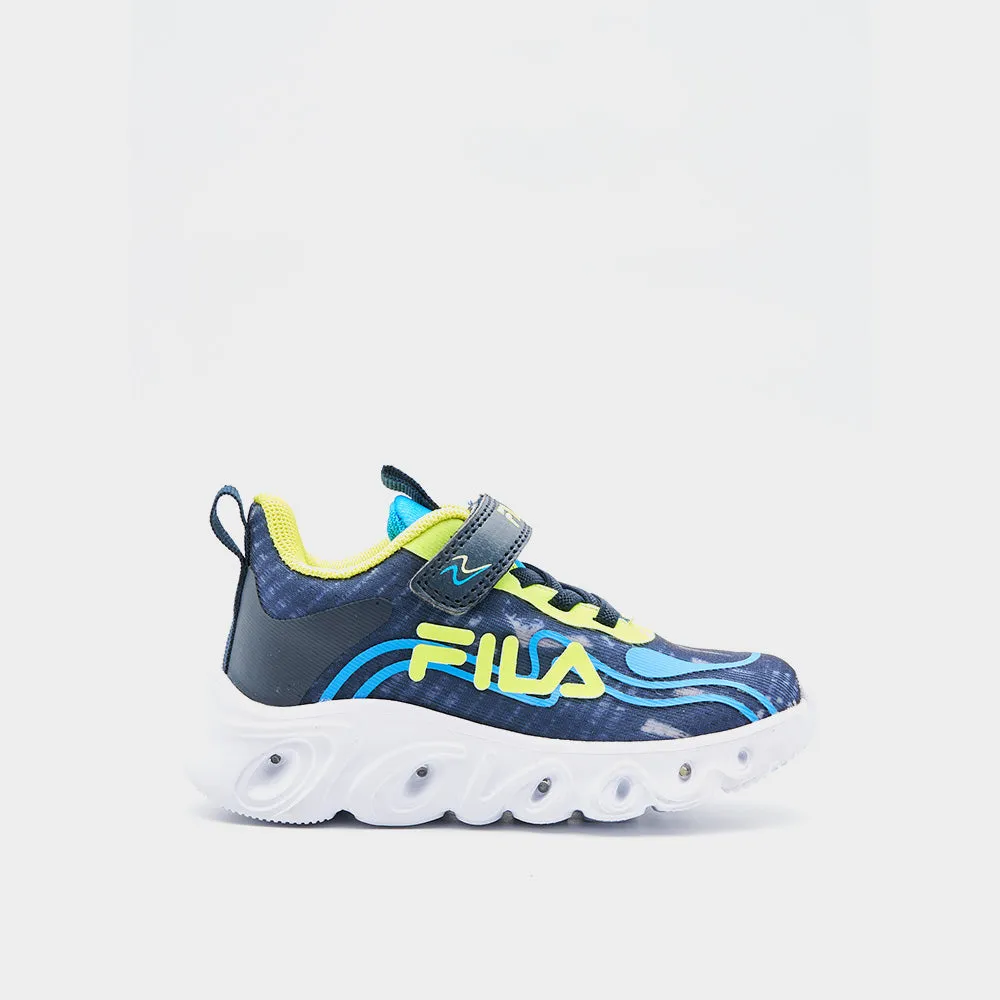 Fila Kids Cam Lights Sneaker Blue/ Multi _ 183001 _ Blue