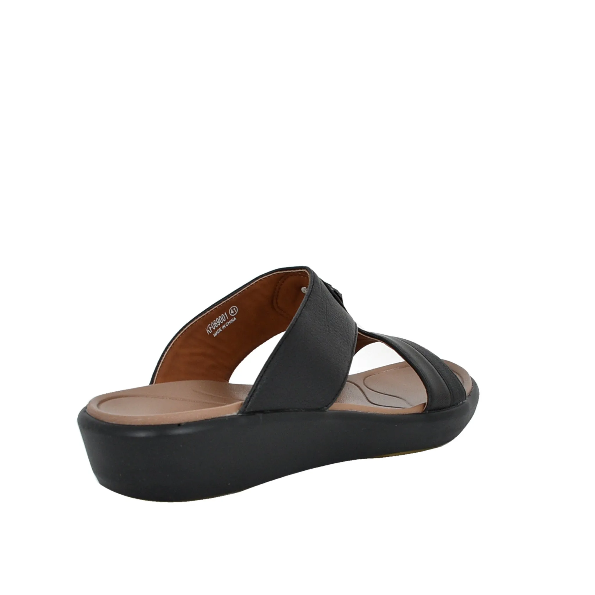 Mens Ferrini Slip-On Arabic Sandals Black