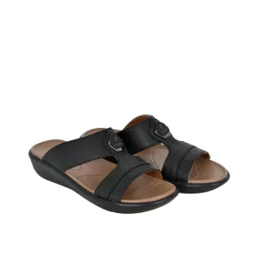 Mens Ferrini Slip-On Arabic Sandals Black