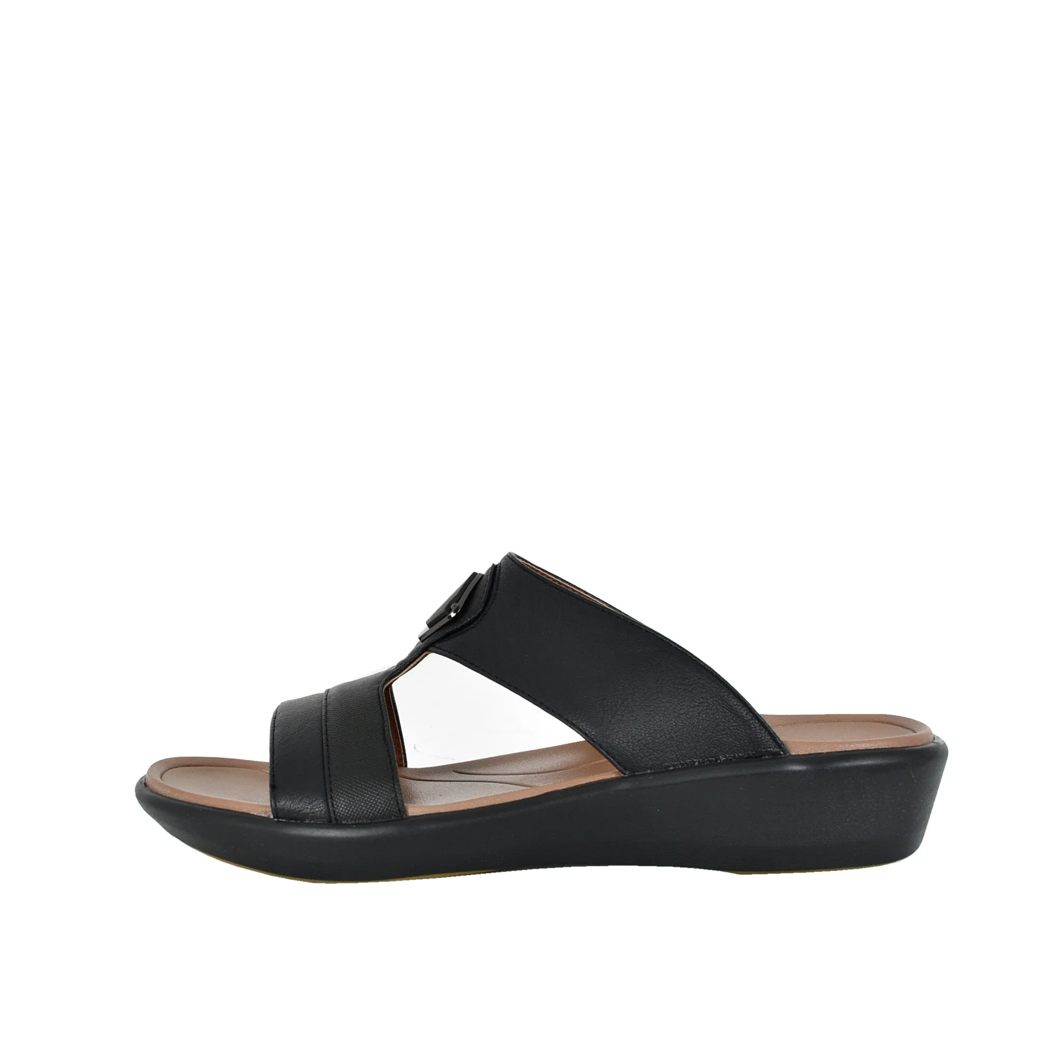 Mens Ferrini Slip-On Arabic Sandals Black