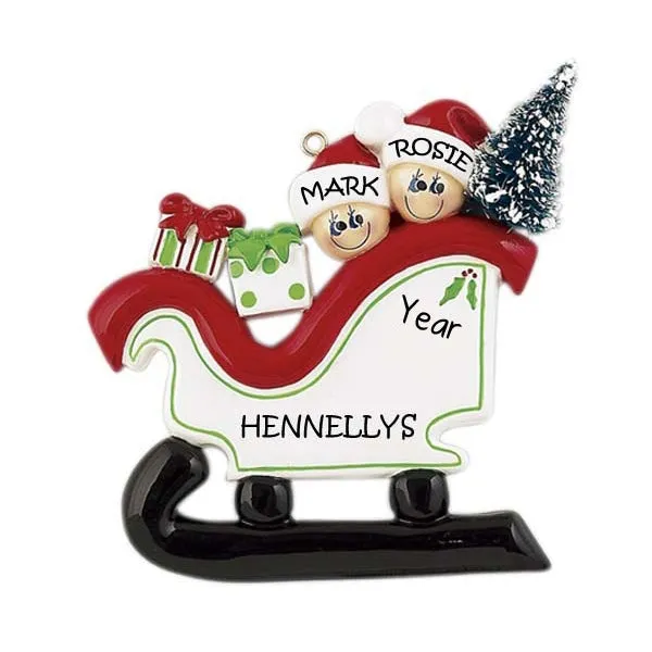 Sleigh Family 2 Ornament (902-2)