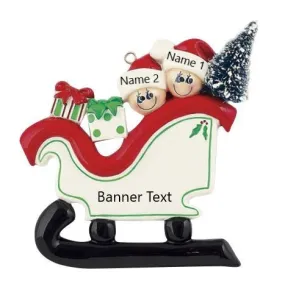Sleigh Family 2 Ornament (902-2)