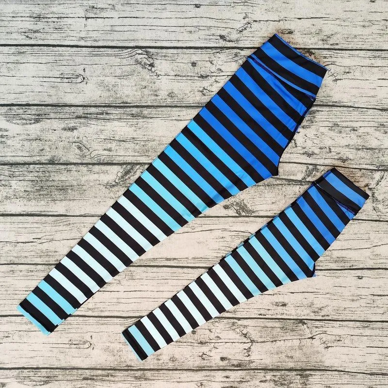 Stripe Parent-child Yoga Sports Fitness Pants