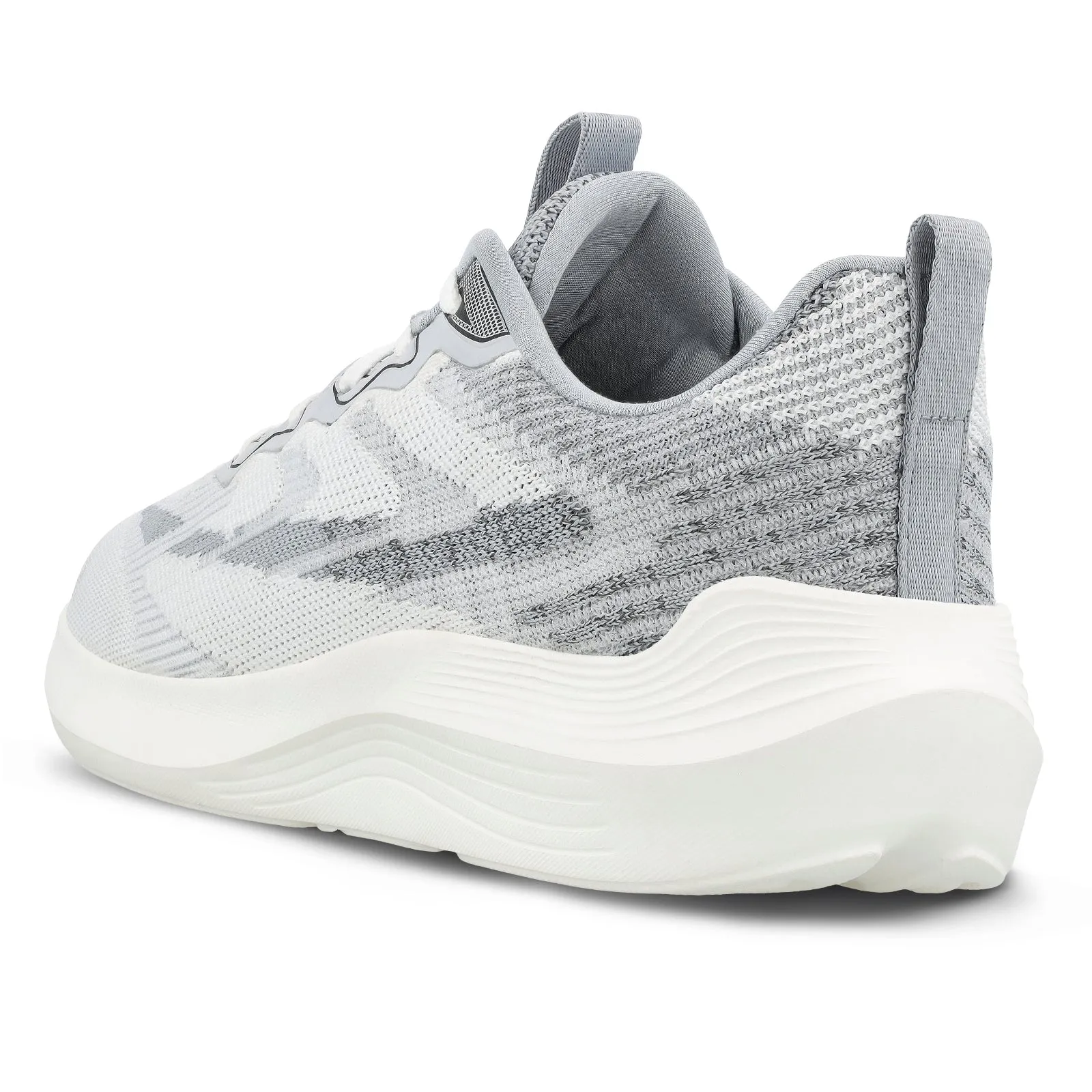 Walkaroo Men Walking Shoes - WS9564 White Grey