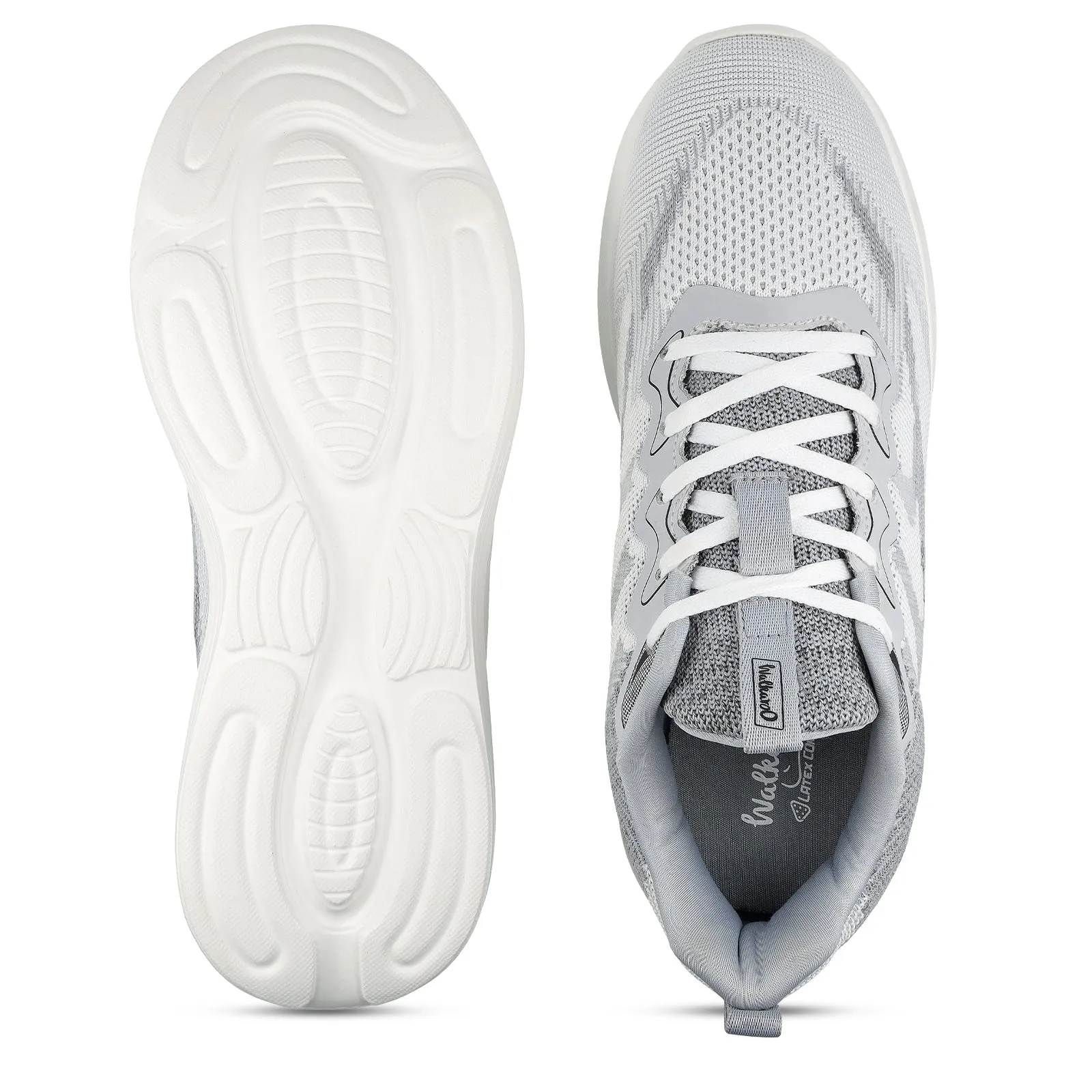 Walkaroo Men Walking Shoes - WS9564 White Grey