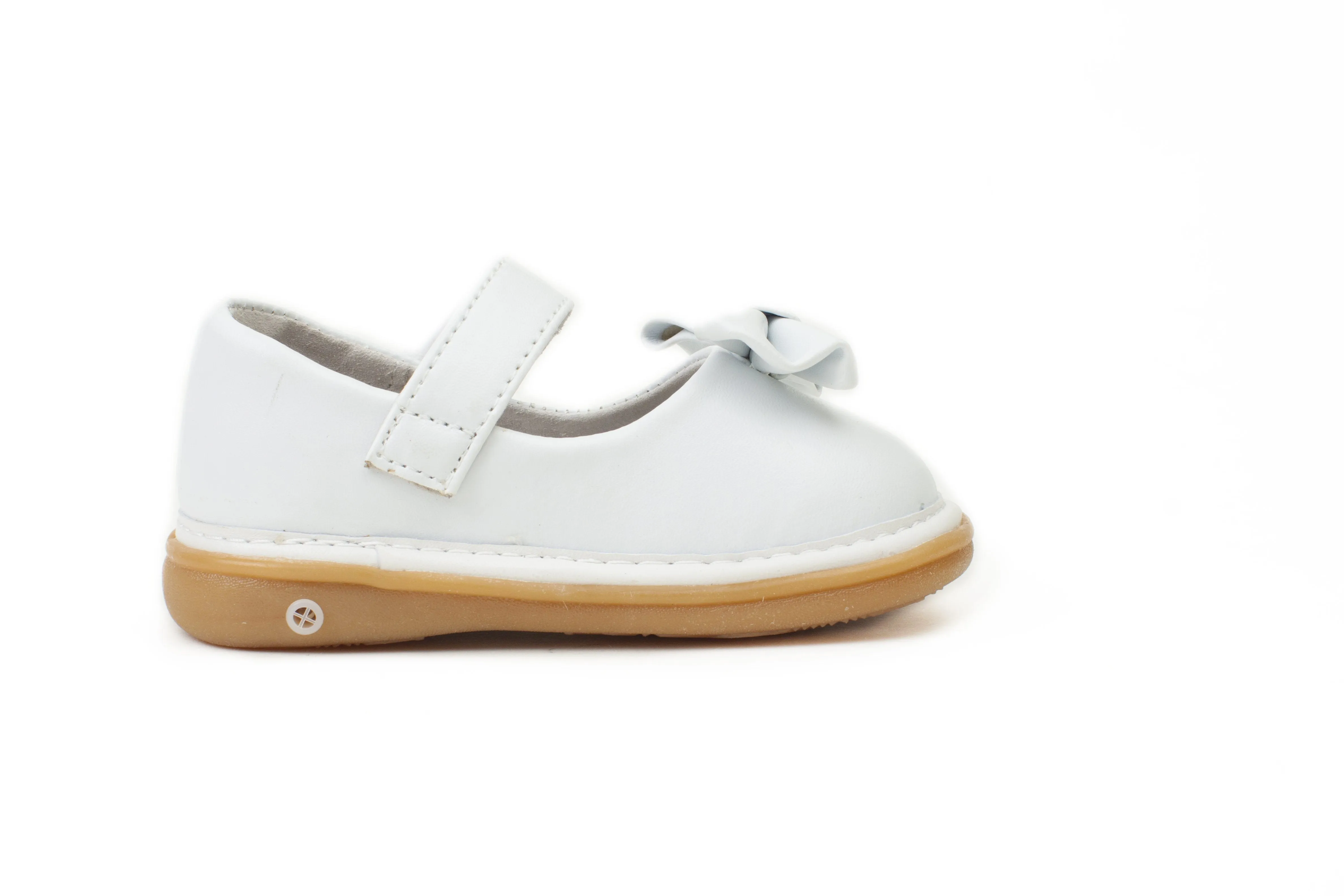 Wee Squeak White Bow Shoes