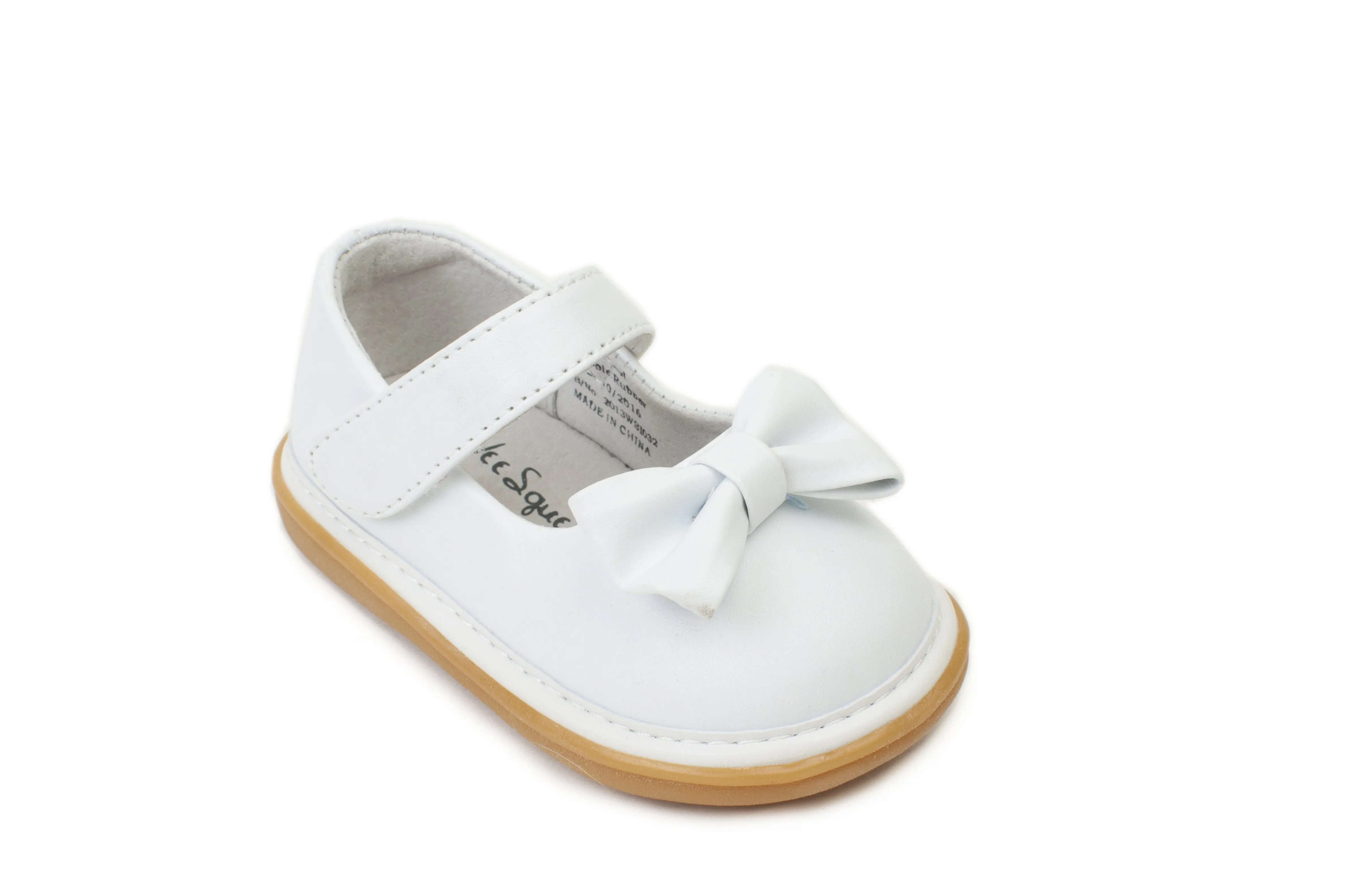 Wee Squeak White Bow Shoes