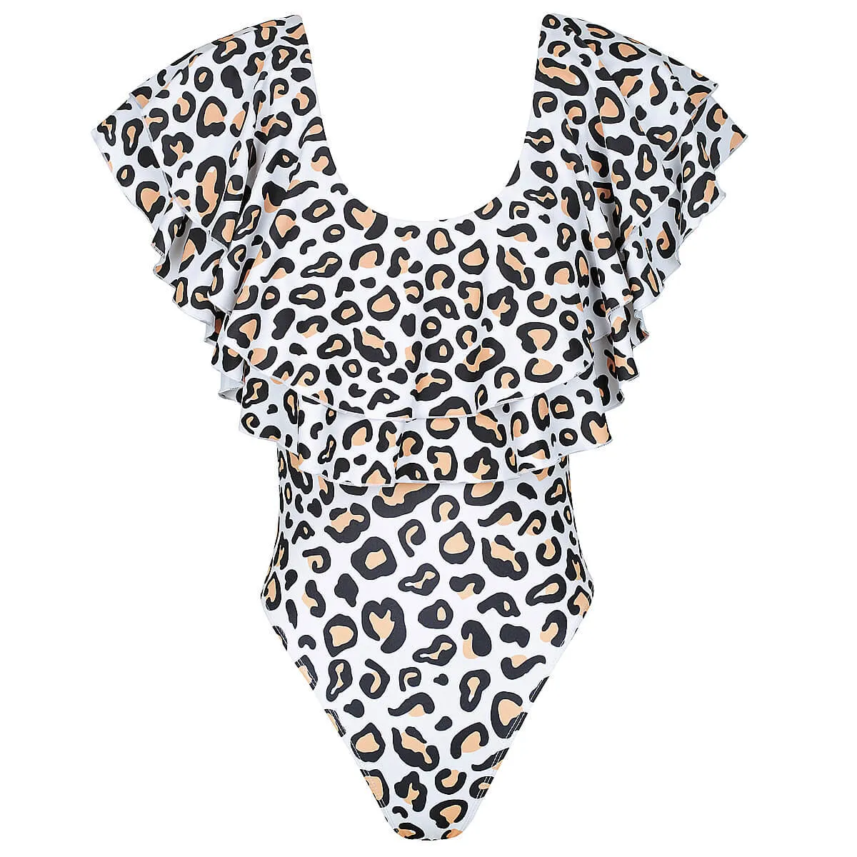 Wholesale Ruffled Polyester Parent-Child Swimwear